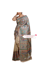 Pure tussar ghicha silk saree Manish